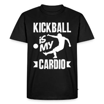 Légende du joueur de kickball - T-shirt Premium bio Homme - noir - Devant - Nico (187cm)