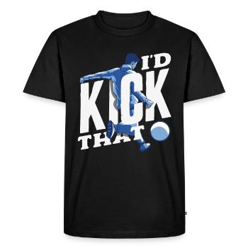Légende du joueur de kickball - T-shirt Premium bio Homme - noir - Devant - Nico (187cm)