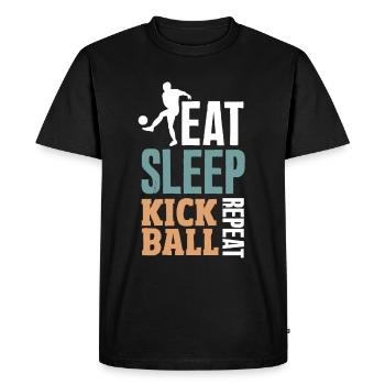 Légende du joueur de kickball - T-shirt Premium bio Homme - noir - Devant - Nico (187cm)