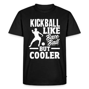 Légende du joueur de kickball - T-shirt Premium bio Homme - noir - Devant - Nico (187cm)