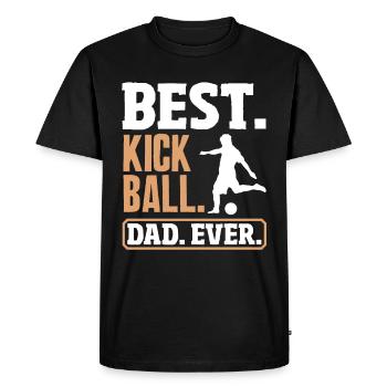 Légende du joueur de kickball - T-shirt Premium bio Homme - noir - Devant - Nico (187cm)