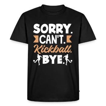 Légende du joueur de kickball - T-shirt Premium bio Homme - noir - Devant - Nico (187cm)
