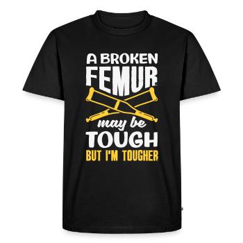 Leg Reconstruction Restoration - Men's Premium Organic T-Shirt - black - Front - Nico (187cm)