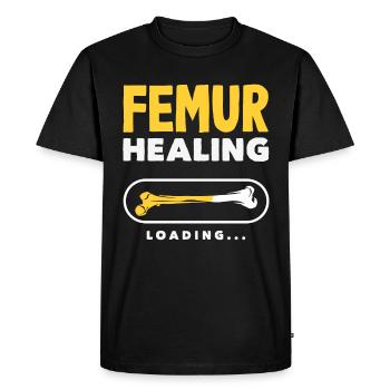 Leg Reconstruction Restoration - Men's Premium Organic T-Shirt - black - Front - Nico (187cm)