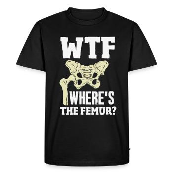 Leg Reconstruction Restoration - Men's Premium Organic T-Shirt - black - Front - Nico (187cm)