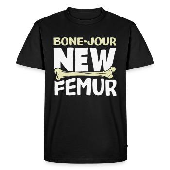 Leg Reconstruction Restoration - Men's Premium Organic T-Shirt - black - Front - Nico (187cm)