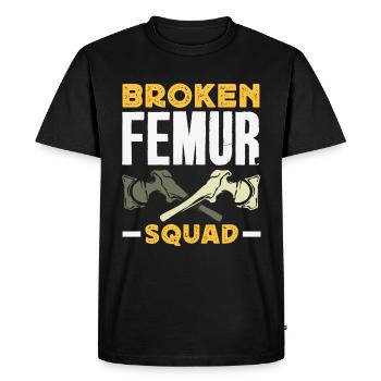 Leg Reconstruction Restoration - Men's Premium Organic T-Shirt - black - Front - Nico (187cm)
