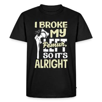 Leg Reconstruction Restoration - Men's Premium Organic T-Shirt - black - Front - Nico (187cm)