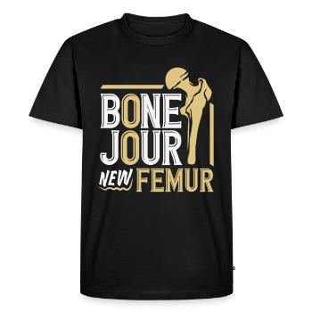 Leg Reconstruction Restoration - Men's Premium Organic T-Shirt - black - Front - Nico (187cm)