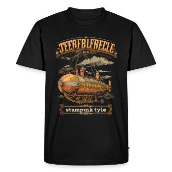 Steam Punk Art Funky Steampunk - T-shirt Premium bio Homme - noir - Devant - Nico (187cm)