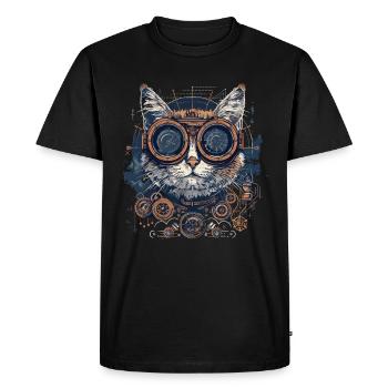 Steam Punk Art Funky Steampunk - T-shirt Premium bio Homme - noir - Devant - Nico (187cm)