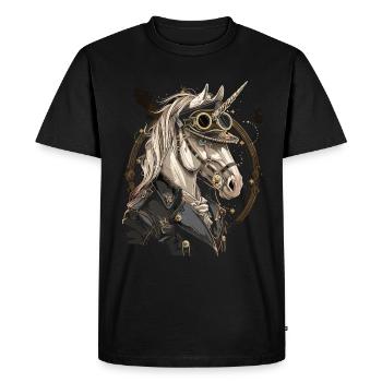 Steam Punk Art Funky Steampunk - T-shirt Premium bio Homme - noir - Devant - Nico (187cm)