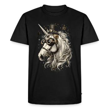 Steam Punk Art Funky Steampunk - T-shirt Premium bio Homme - noir - Devant - Nico (187cm)