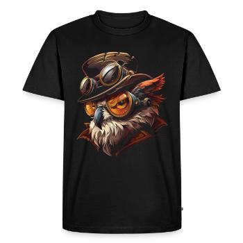 Steam Punk Art Funky Steampunk - T-shirt Premium bio Homme - noir - Devant - Nico (187cm)