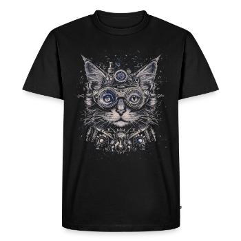 Steam Punk Art Funky Steampunk - T-shirt Premium bio Homme - noir - Devant - Nico (187cm)