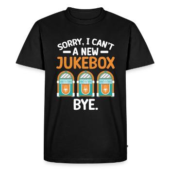 Karaoke Master Juke Box de musique rétro - T-shirt Premium bio Homme - noir - Devant - Nico (187cm)