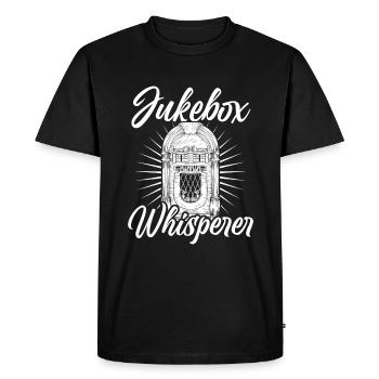 Karaoke Master Juke Box de musique rétro - T-shirt Premium bio Homme - noir - Devant - Nico (187cm)
