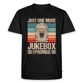 Karaoke Master Juke Box de musique rétro - T-shirt Premium bio Homme - noir - Devant - Nico (187cm)