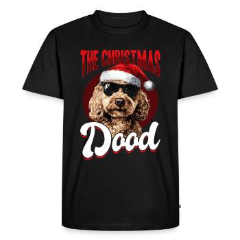 Race de chien Goldendoodle Le Dood de Noël - T-shirt Premium bio Homme - noir - Devant - Nico (187cm)