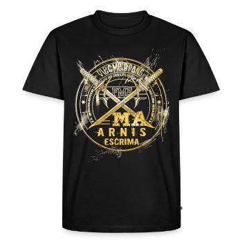 Arnis Eskrima Kali Fma - T-shirt Premium bio Homme - noir - Devant - Nico (187cm)