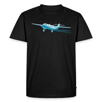 My first plane trip First time flying - Men's Premium Organic T-Shirt - black - Front - Nico (187cm)