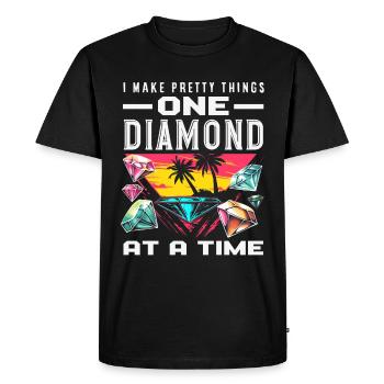 Accessoires pour Diamond Art Diamond Painter - T-shirt Premium bio Homme - noir - Devant - Nico (187cm)