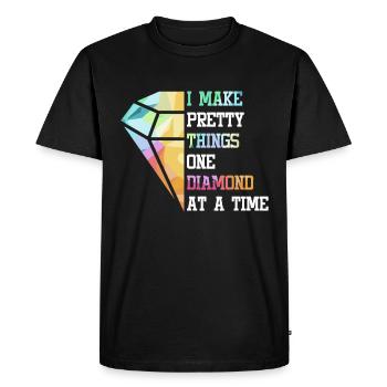 Accessoires pour Diamond Art Diamond Painter - T-shirt Premium bio Homme - noir - Devant - Nico (187cm)