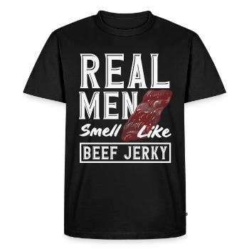 Boeuf Jerky Dealer Costume de Boeuf Jerky - T-shirt Premium bio Homme - noir - Devant - Nico (187cm)