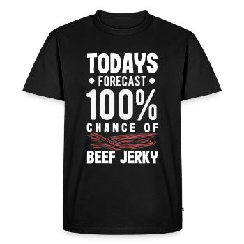 Boeuf Jerky Dealer Costume de Boeuf Jerky - T-shirt Premium bio Homme - noir - Devant - Nico (187cm)