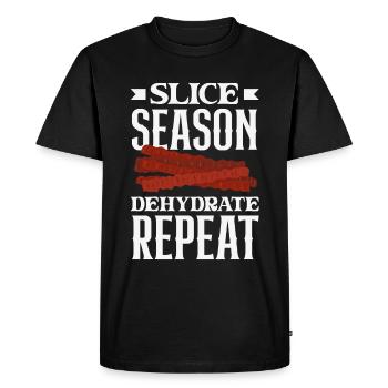 Boeuf Jerky Dealer Costume de Boeuf Jerky - T-shirt Premium bio Homme - noir - Devant - Nico (187cm)