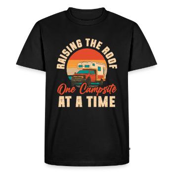 Motorhome accessories Pop-up camper - Men's Premium Organic T-Shirt - black - Front - Nico (187cm)