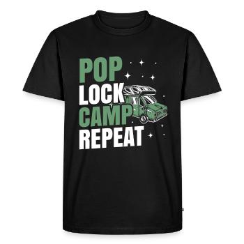 Motorhome accessories Pop-up camper - Men's Premium Organic T-Shirt - black - Front - Nico (187cm)