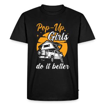 Motorhome accessories Pop-up camper - Men's Premium Organic T-Shirt - black - Front - Nico (187cm)