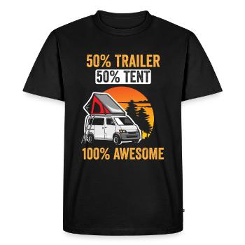 Motorhome accessories Pop-up camper - Men's Premium Organic T-Shirt - black - Front - Nico (187cm)