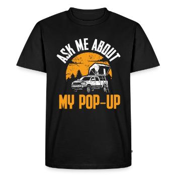Motorhome accessories Pop-up camper - Men's Premium Organic T-Shirt - black - Front - Nico (187cm)