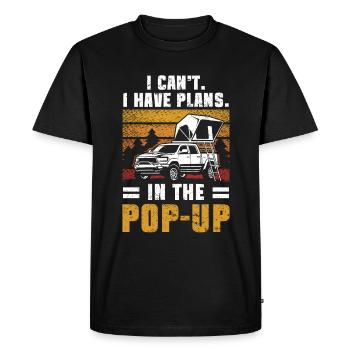 Motorhome accessories Pop-up camper - Men's Premium Organic T-Shirt - black - Front - Nico (187cm)