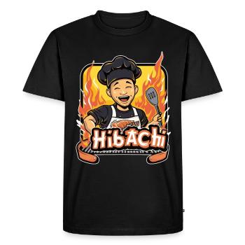 Hibachi Teppanyaki Bbq Cuisine japonaise - T-shirt Premium bio Homme - noir - Devant - Nico (187cm)