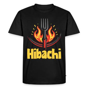 Hibachi Teppanyaki Bbq Cuisine japonaise - T-shirt Premium bio Homme - noir - Devant - Nico (187cm)