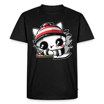 Hibachi Teppanyaki Bbq Cuisine japonaise - T-shirt Premium bio Homme - noir - Devant - Nico (187cm)