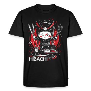 Hibachi Teppanyaki Bbq Cuisine japonaise - T-shirt Premium bio Homme - noir - Devant - Nico (187cm)