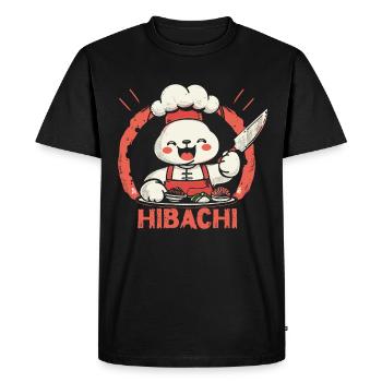 Hibachi Teppanyaki Bbq Cuisine japonaise - T-shirt Premium bio Homme - noir - Devant - Nico (187cm)