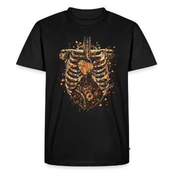 Steampunk Anatomie Steampunk Mécanique - T-shirt Premium bio Homme - noir - Devant - Nico (187cm)