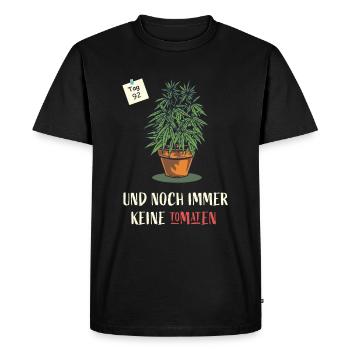 Cannabis - Men's Premium Organic T-Shirt - black - Front - Nico (187cm)