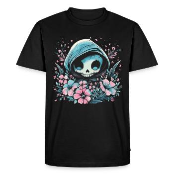 Kawaii Faucheur Pastel Goth Mignon Anime - T-shirt Premium bio Homme - noir - Devant - Nico (187cm)