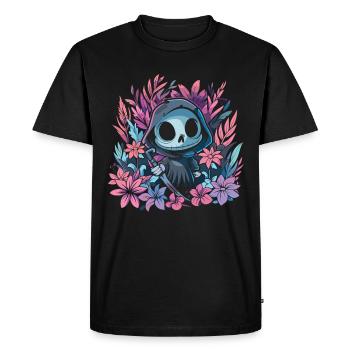 Kawaii Faucheur Pastel Goth Mignon Anime - T-shirt Premium bio Homme - noir - Devant - Nico (187cm)