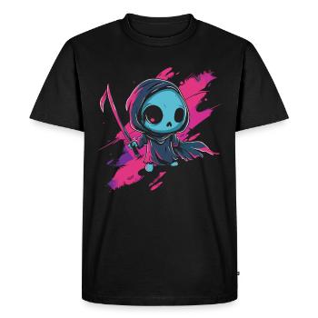 Kawaii Faucheur Pastel Goth Mignon Anime - T-shirt Premium bio Homme - noir - Devant - Nico (187cm)