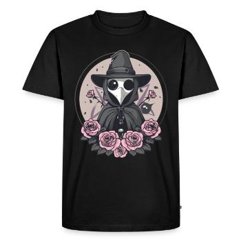 Médecin de la peste Kawaii Pastel Gothique - T-shirt Premium bio Homme - noir - Devant - Nico (187cm)