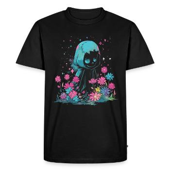 Kawaii Faucheur Pastel Goth Mignon Anime - T-shirt Premium bio Homme - noir - Devant - Nico (187cm)