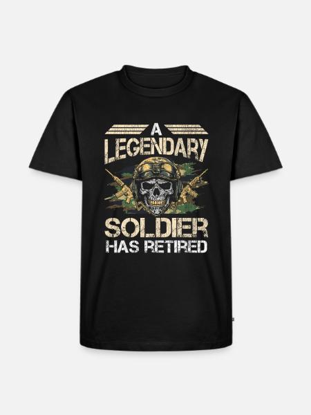 Veteran Medicated Dysfunctional - Men's Premium Organic T-Shirt - black