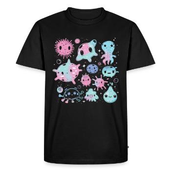 Hand sanitizer Hand washing - Men's Premium Organic T-Shirt - black - Front - Nico (187cm)